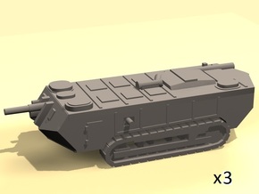 1/220 Saint-Chamond tanks (early) x3 in Tan Fine Detail Plastic