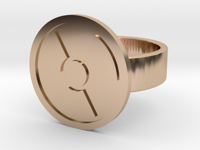 Radioactive Ring in 14k Rose Gold Plated Brass: 10 / 61.5