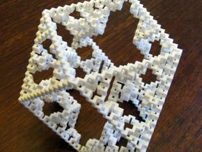 Cuboctahedral fractal graph in White Natural Versatile Plastic
