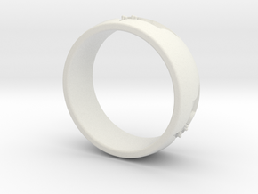 Batman Ring Size 6 in White Natural Versatile Plastic