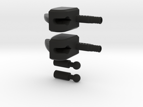 Manta Ray's Feetsies (Version B non-sprued) in Black Natural Versatile Plastic