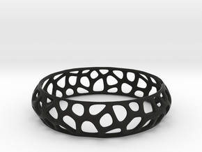 Bracelet Voronoy  in Black Natural Versatile Plastic