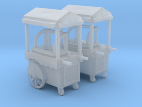 Food Cart 01. 1:120 scale  in Tan Fine Detail Plastic