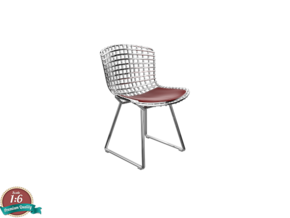 1:6 Miniature Side Chair - Harry Bertoia in White Natural Versatile Plastic