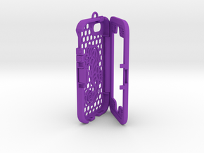 Custom designed 3D printed case for iphone 5S. in Purple Processed Versatile Plastic