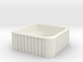 1:64 Jacuzzi Hot Tub in White Natural Versatile Plastic