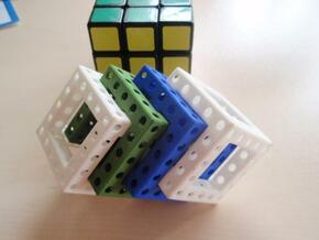 More Maze N-Cube in White Natural Versatile Plastic