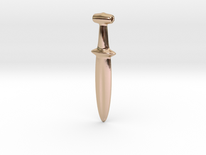 The Parallelkeller "Gladius" pendant in 14k Rose Gold Plated Brass