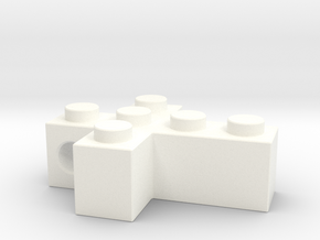 Brick Cross in White Processed Versatile Plastic