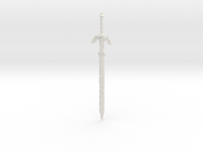 "BotW" Dilapidated Master Sword in White Natural Versatile Plastic: 1:12