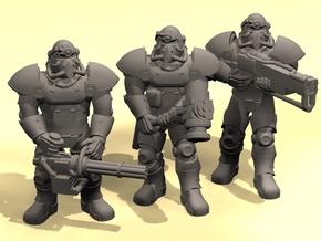 28mm Wastefall Metal Brothers squad in Tan Fine Detail Plastic