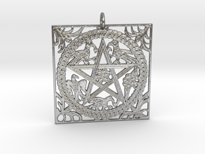 Croatian interlace pendant (+8 intelligence) in Natural Silver