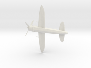 World War 2 fighter in White Natural Versatile Plastic: 6mm