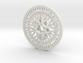 Arcanist's Pendant- 6 inch in White Natural Versatile Plastic
