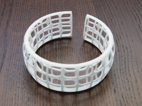 Deco Bracelet in White Natural Versatile Plastic