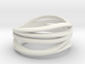 My Awesome Ring Design Ring Size 8 in White Natural Versatile Plastic: Medium