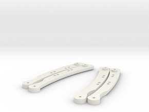 Butterfly Knife Handles in White Natural Versatile Plastic