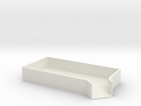Small Parts Funnel Tray in White Natural Versatile Plastic