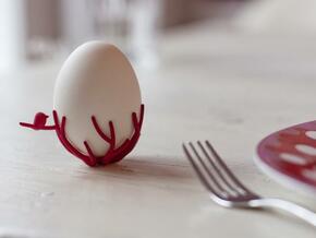 birdsnest-eggcup in Red Processed Versatile Plastic