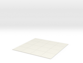 Tabletop Grid 4x4 in White Natural Versatile Plastic