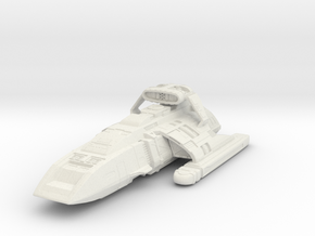 Danube Class Runabout with weapon pod - 2.6" in White Natural Versatile Plastic