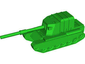FV4005 Stage-2 183mm Tank Destroyer in White Natural Versatile Plastic: Small