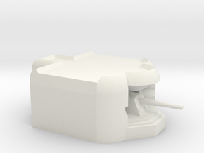 M272 Coastal Casemate [Longues-sur-Mer Battery] in White Natural Versatile Plastic: Medium