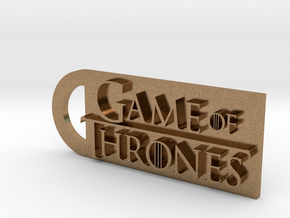 Game Of Thrones Keychain in Natural Brass