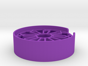 Hexagon Soap Dish in Purple Processed Versatile Plastic