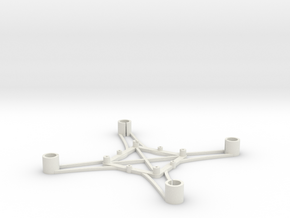 ST_drone_frame_v1_r6_btm_t2020+ in White Natural Versatile Plastic