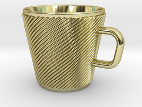 Espresso Cup - Precious metals in 18k Gold Plated Brass