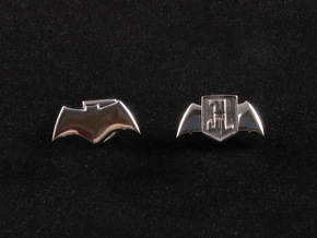 Batman cufflinks in Rhodium Plated Brass