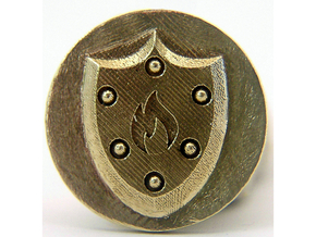 Pyre Coin Ember Bronze in Natural Brass