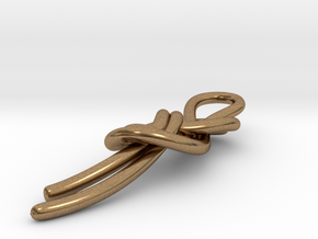 Figure 8 Knot Pendant in Natural Brass