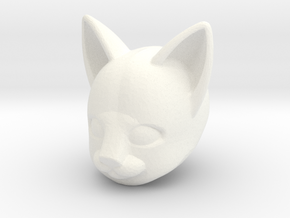 Anthro Cat Head (Marvel Legends Version) in White Processed Versatile Plastic