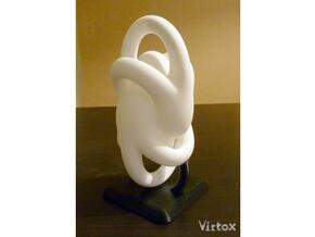 Quad Love Sculpture in White Natural Versatile Plastic