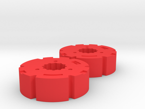 1:32 Fendt 1000 Radgewichte - Wellig in Red Processed Versatile Plastic: 1:32