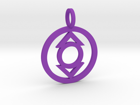 Indigo Tribe Pendant in Purple Processed Versatile Plastic