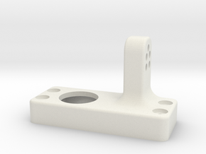 Driver side differential-front-upper-link-mount in White Natural Versatile Plastic
