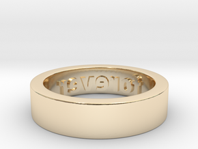 Forever Ring in 14k Gold Plated Brass: 6 / 51.5