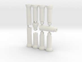 Top Force Body Mounts in White Natural Versatile Plastic