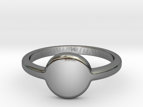 Ring with your initials (US) 6 in Fine Detail Polished Silver