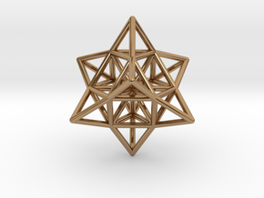 Pendant_Cuboctahedron_Star_without eyelet in Polished Brass
