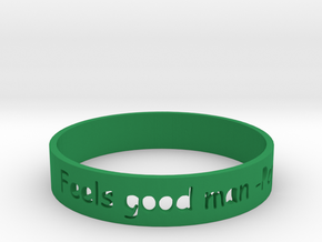 Feels good man Bracelet in Green Processed Versatile Plastic