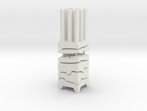BK-07: "Bidirectional Core Sample" AGENCY-AGENCY in White Natural Versatile Plastic