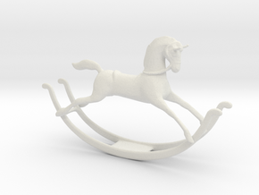 Printle Thing Rockinghorse - 1/24 in White Natural Versatile Plastic
