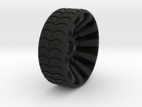 2 Inch Airless Tire for Use with 1/2 Inch Bearing in Black Natural Versatile Plastic