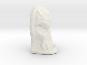 Armor Shoulder Boar V2 in White Natural Versatile Plastic