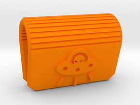 Alien Ship Webcam Privacy Cover in Orange Processed Versatile Plastic