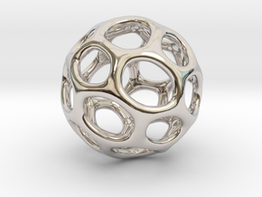 Gaia-25-wide (from $19.90) in Rhodium Plated Brass